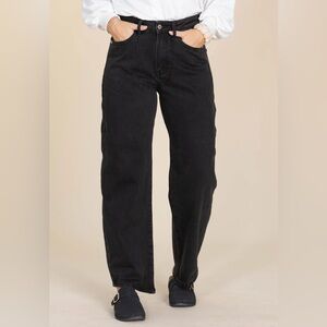 Judy Blue Marlow Arc Leg Trouser Jeans Rigid Magic Black Women’s Sz 9/29